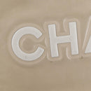CHANEL Tote Bag Lamb Skin Beige Gold CC Auth 118935V-19