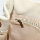 CHANEL Tote Bag Lamb Skin Beige Gold CC Auth 118935V-24