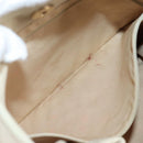 CHANEL Tote Bag Lamb Skin Beige Gold CC Auth 118935V-11