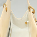 CHANEL Matelasse Chain Tote Bag Patent leather Beige Gold CC Auth 118936-19