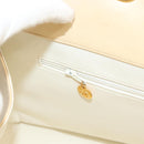 CHANEL Matelasse Chain Tote Bag Patent leather Beige Gold CC Auth 118936-20