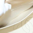 CHANEL Matelasse Chain Tote Bag Patent leather Beige Gold CC Auth 118936-21