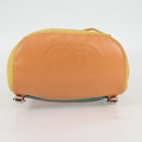 CHANEL Matelasse Backpack Lamb Skin Yellow Silver CC Auth 118937M-5