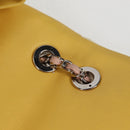 CHANEL Matelasse Backpack Lamb Skin Yellow Silver CC Auth 118937M-27