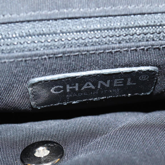 CHANEL Matelasse Backpack Lamb Skin Yellow Silver CC Auth 118937M