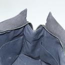 HERMES Her Line Clutch Bag Canvas Gray Auth 118940-17