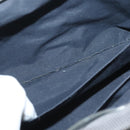 HERMES Her Line Clutch Bag Canvas Gray Auth 118940-12