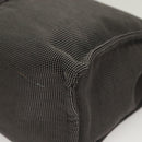 HERMES Her Line Clutch Bag Canvas Gray Auth 118940-14