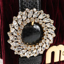 Miu Miu Matelasse Bijoux Shoulder Bag Velor Wine Red Gold Auth 118941M-19