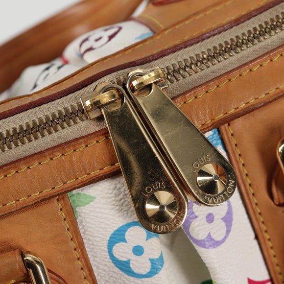 LOUIS VUITTON Monogram Multicolor Courtney MM Bag 2way White M45641 Auth 118947V