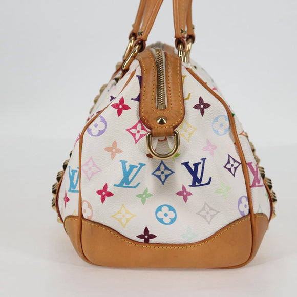 LOUIS VUITTON Monogram Multicolor Courtney MM Bag 2way White M45641 Auth 118947V