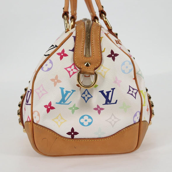 LOUIS VUITTON Monogram Multicolor Courtney MM Bag 2way White M45641 Auth 118947V