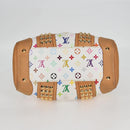 LOUIS VUITTON Monogram Multicolor Courtney MM Bag 2way White M45641 Auth 118947V-5