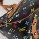 LOUIS VUITTON Monogram Multicolor Rita Tote Bag Black M40126 LV Auth 118953V-16