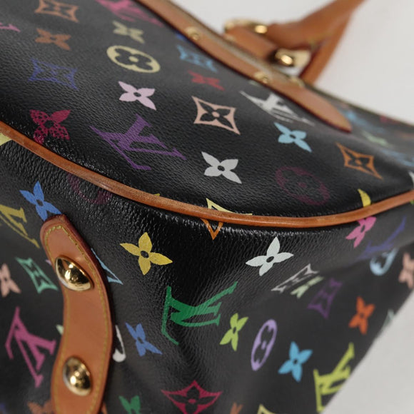 LOUIS VUITTON Monogram Multicolor Rita Tote Bag Black M40126 LV Auth 118953V
