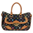 LOUIS VUITTON Monogram Multicolor Rita Tote Bag Black M40126 LV Auth 118953V-13