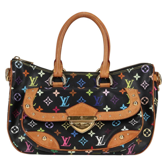 LOUIS VUITTON Monogram Multicolor Rita Tote Bag Black M40126 LV Auth 118953V