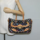 LOUIS VUITTON Monogram Multicolor Rita Tote Bag Black M40126 LV Auth 118953V-26