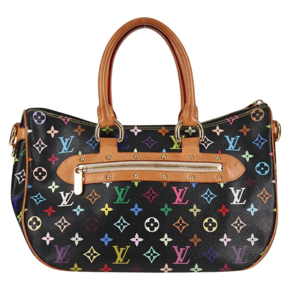 LOUIS VUITTON Monogram Multicolor Rita Tote Bag Black M40126 LV Auth 118953V