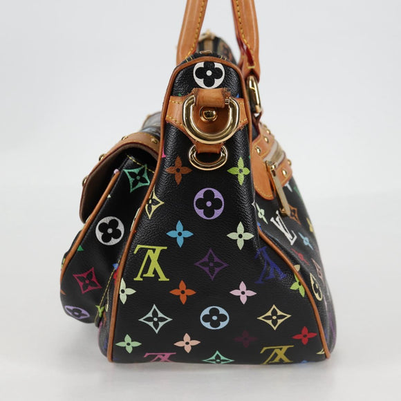 LOUIS VUITTON Monogram Multicolor Rita Tote Bag Black M40126 LV Auth 118953V