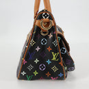 LOUIS VUITTON Monogram Multicolor Rita Tote Bag Black M40126 LV Auth 118953V-4