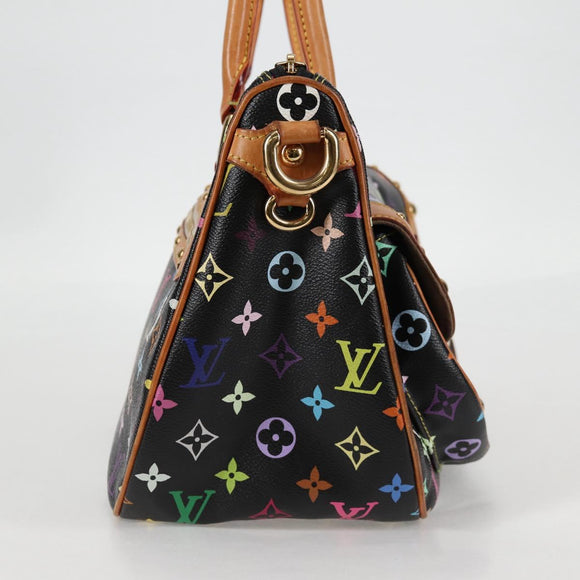 LOUIS VUITTON Monogram Multicolor Rita Tote Bag Black M40126 LV Auth 118953V