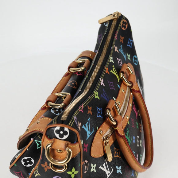 LOUIS VUITTON Monogram Multicolor Rita Tote Bag Black M40126 LV Auth 118953V