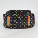 LOUIS VUITTON Monogram Multicolor Rita Tote Bag Black M40126 LV Auth 118953V-5