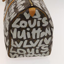 LOUIS VUITTON Monogram Graffiti Keepall 50 Boston Bag White M92197 Auth 118956-3