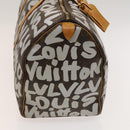 LOUIS VUITTON Monogram Graffiti Keepall 50 Boston Bag White M92197 Auth 118956-4