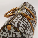LOUIS VUITTON Monogram Graffiti Keepall 50 Boston Bag White M92197 Auth 118956-6