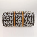 LOUIS VUITTON Monogram Graffiti Keepall 50 Boston Bag White M92197 Auth 118956-5