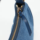 VERSACE Hand Bag Denim 2way Blue Gold Auth 118958M-10