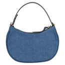 VERSACE Hand Bag Denim 2way Blue Gold Auth 118958M-2