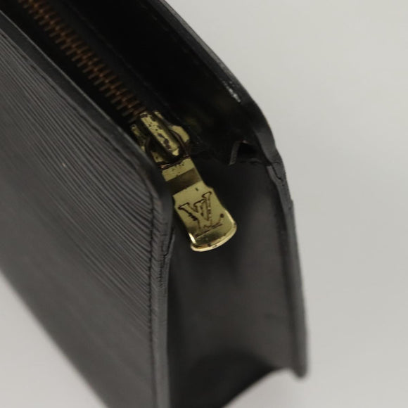 LOUIS VUITTON Epi Pochette Homme Clutch Bag Black Noir M52522 LV Auth 119003
