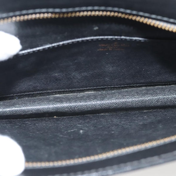 LOUIS VUITTON Epi Pochette Homme Clutch Bag Black Noir M52522 LV Auth 119003