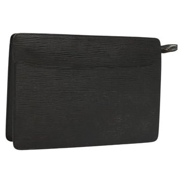LOUIS VUITTON Epi Pochette Homme Clutch Bag Black Noir M52522 LV Auth 119003