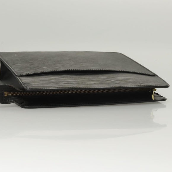 LOUIS VUITTON Epi Pochette Homme Clutch Bag Black Noir M52522 LV Auth 119003