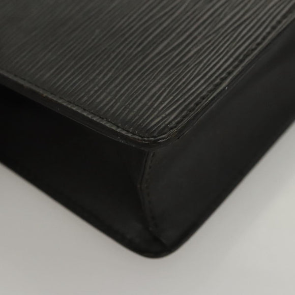 LOUIS VUITTON Epi Pochette Homme Clutch Bag Black Noir M52522 LV Auth 119003