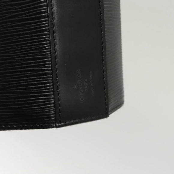 LOUIS VUITTON Epi Sac Seau Shoulder Bag Black M80161 LV Auth 119004