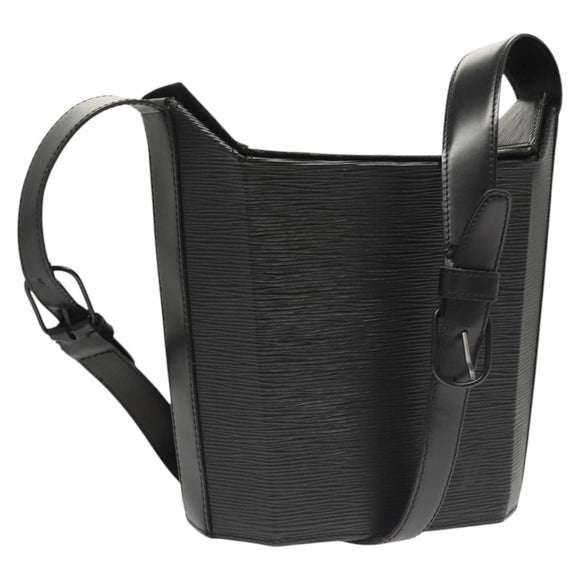 LOUIS VUITTON Epi Sac Seau Shoulder Bag Black M80161 LV Auth 119004