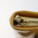 LOUIS VUITTON Monogram Vernis Houston Hand Bag Lime Yellow M91055 LV Auth 119005-18