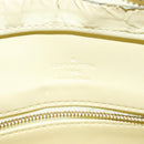 LOUIS VUITTON Monogram Vernis Houston Hand Bag Lime Yellow M91055 LV Auth 119005-19