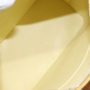 LOUIS VUITTON Monogram Vernis Houston Hand Bag Lime Yellow M91055 LV Auth 119005-11