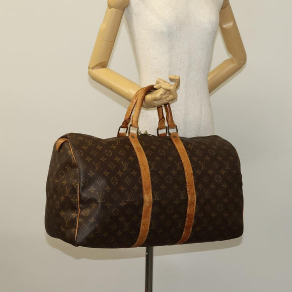 LOUIS VUITTON Monogram Keepall 50 Boston Bag M41426 LV Auth 119006