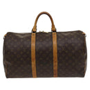 LOUIS VUITTON Monogram Keepall 50 Boston Bag M41426 LV Auth 119006-13