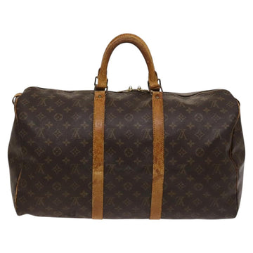 LOUIS VUITTON Monogram Keepall 50 Boston Bag M41426 LV Auth 119006 - 0