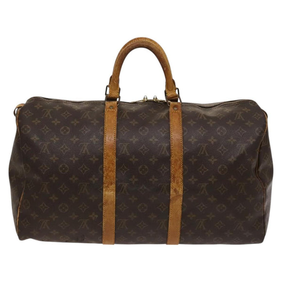 LOUIS VUITTON Monogram Keepall 50 Boston Bag M41426 LV Auth 119006