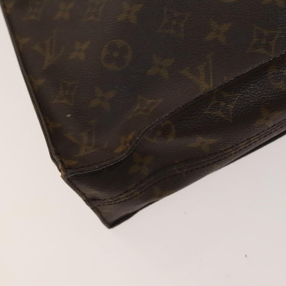 LOUIS VUITTON Monogram Sac Plat Hand Bag M51140 LV Auth 119012