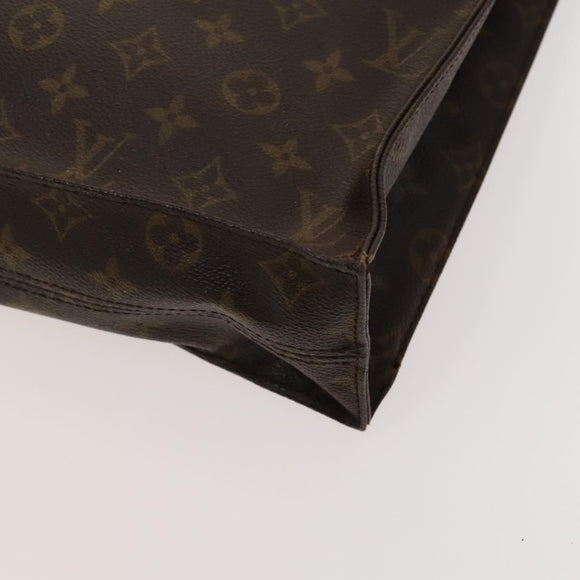 LOUIS VUITTON Monogram Sac Plat Hand Bag M51140 LV Auth 119012